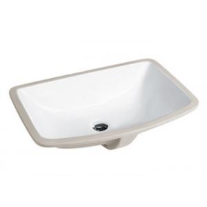 Undermount Bath Sinks With Drainer , Rectangular Porcelain Undermount Sink