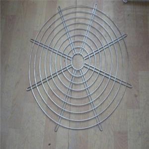 China Hanging Wire Mesh Baskets , 200mm Air Exhaust Black Wire Metal Fan Finger Guard supplier