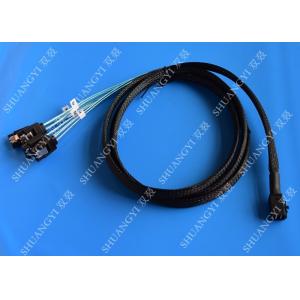 Internal HD Mini SAS Cable (SFF-8643) to 4 SATA Forward Breakout Cable 3.3 Feet / 1M
