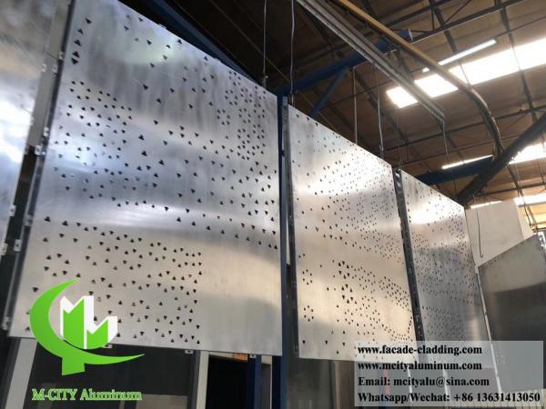 Metal facade aluminum cladding decorative screen powder coated