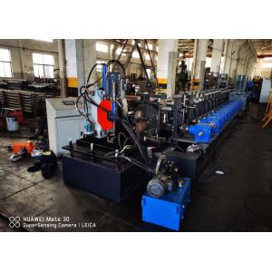 China Pallet Rack Step Beam Roll Forming Machine With Gear Box Transmission supplier