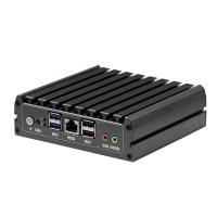 China 2 LAN Firewall Industrial Fanless Mini Pc Quad Cores J1900 E3845 With RJ45 RS232 on sale
