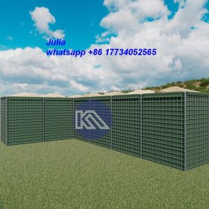 China Galvanisée maillage soudé Gabion Box 5mm fil 300 Gsm géotextile barrière militaire wholesale