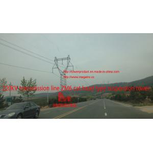 220KV transmission line ZM6 cat head type suspension tower of megatro from china's qingdao