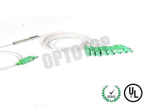 High Reliability Single Mode Fiber Splitter 1 X 8 SC / APC Connector