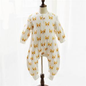 China Long Sleeves Muslin Baby Pajamas Non Fluorescent Cute Patterns For Winter supplier