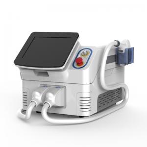 China 2 Handles Portable Diode Laser Hair Removal Machine , Easy Use Laser Epilation Machine supplier