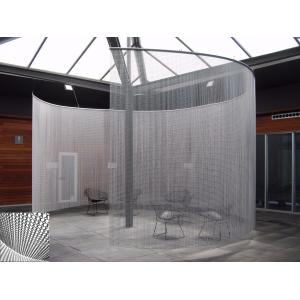 High Strength Architectural Metal Mesh Curtain Lightweight Chain Link For Fireproof Decorative
