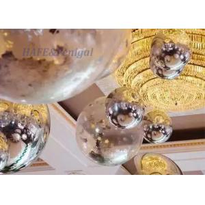 China PVC Large Mirror Inflatable Balls Double Layer Reflective Giant Decoration supplier