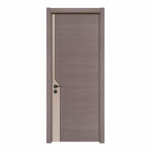 China 6 Layer HDF Cherry Wood Doors Interior Room Door Crackproof 80mm Width supplier
