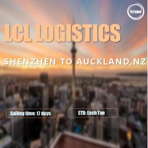 China Shenzhen To Auckland New Zealand LCL International Shipping With Warehousing Service supplier