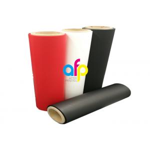China Red 35 Micron Matte Lamination Film Roll Eco Friendly Soft Touch Material supplier