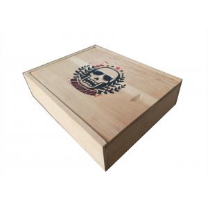 8 X 10 Luxury Packaging Boxes , Custom Made Small Wooden Boxes Sliding Halloween Christmas