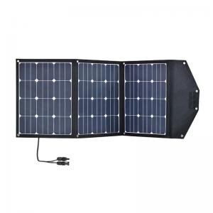 Sunpower 120W Folding Solar Panel Kit Charger Cloth Bag For Camper 4WD Tourers RV
