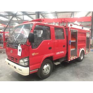 China Isuzu Red Color Water Tank Fire Truck 2000kg Capacity EURO 6 supplier