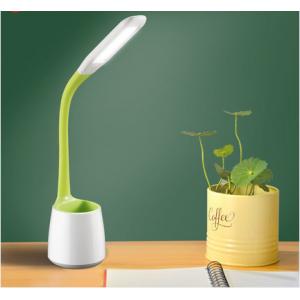 5W study led desk lamp , kids dimmable led table lamp with pen holder, desk reading light for students