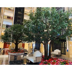 China 10-13ft Customizable Large Artificial Banyan Ficus Tree With Dense Canopy - Lobby Centerpiece For Commercial Spaces wholesale