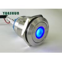 China Dot Type LED Light Push Button Switch Flat Head Good Physical Attack Resistance on sale