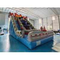 China Digital Printing fireproof Commercial Inflatable Slide Open Wheel Race Car Inflatable Slide Porter on sale