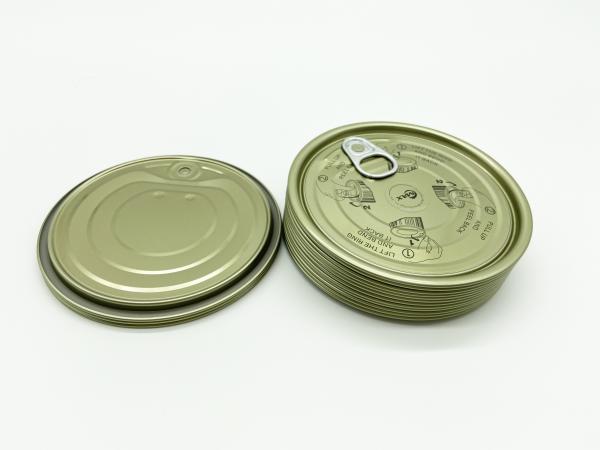 Full Aperture TFS Gold Lacquer Easy Open End For Canned Food