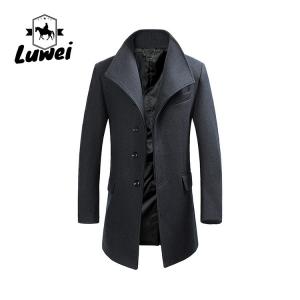 China Winter Men Jacket Chaquetas Rectas Para Hombre Blouson Utility Outerwear Long Overcoat Elegant Slim Long Coats supplier