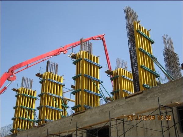 High Standard Concrete Column Formwork Square Or Rectangle With Plywood