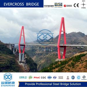 Customized Cable Stayed Steel Frame Bridge Big Loading Capacity