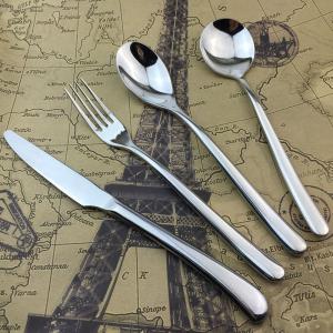 China Silver Stainless Steel Cutlery Dinner Knife / Fork / Spoon High-grade Banquet Tableware supplier
