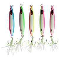 China Sea Fishing Slow Jigging Lure Metal BaitShore Artificial Fishing Hook on sale