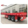 China FEA Analysis 40 Foot Flatbed Trailer , PRO - E Design Extendable Flatbed Trailer wholesale