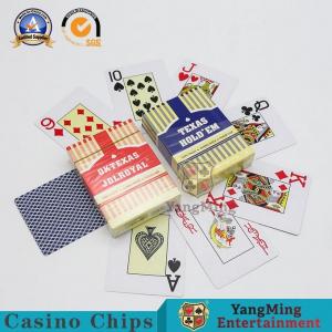 China Texas Hold 'Em Casino Playing Cards Game PVC Conventional Poker Cards Dull Polish Board Games wholesale