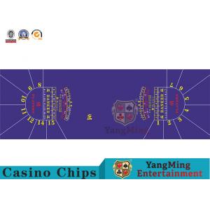 Original Design And Custom-Made 15 Player Shalf-Circle Baccarat Poker Tablecloth Gambling Table Layout Support Wholesale