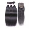 China Silky Straight Remy Indian Human Hair Weave Bundles With Closure wholesale