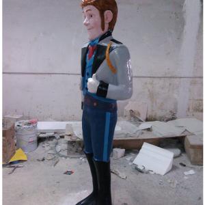 China frozen character cartoon Lego toy statue  life size of fiberglass colorful   as decoration in park garden supplier