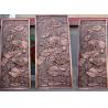 Bronze Lotus Flower Bas Relief Plaques For Public Wall Art Decoration