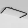 Heavy Duty Curved Aluminum Pole Bay Window Rod Bendable Curtain Track Rail for