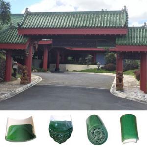 China Antique Old Tiled Roof House Chinese Glazed Asian Style Roof Tiles supplier