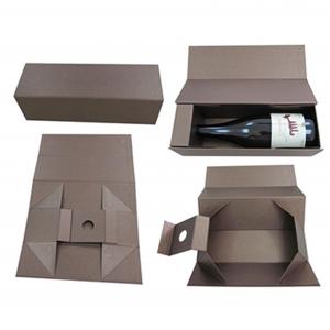 Collapsible / Foldable Paper Gift Box C1S Paper Wine Boxes