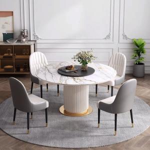 China Marble Table Top Restaurant Round Dining Room Tables Height 78cm supplier