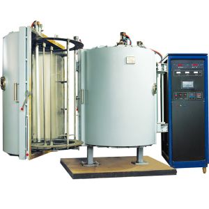 China Alta máquina del chapado en oro de la evaporación PVD del vacío de la tarifa de deposición para las ilustraciones plásticas del vajilla supplier