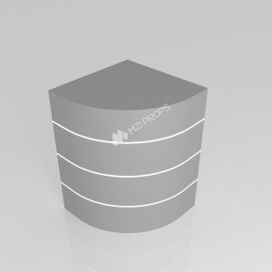 China Display Table Gray Wooden Cash Register With Embedded Light Strip For Space-Saving Shop Fitting And Trendy Display Table wholesale