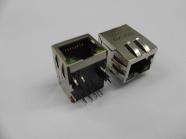 変圧器のイーサネット ケーブルのコネクターを持つ直角の10/100基礎RJ45モジュラー ジャック