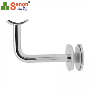 China Commercial Stainless Steel Handrail Fittings Hollow Pipe Wall Deck SS Angle Stair supplier