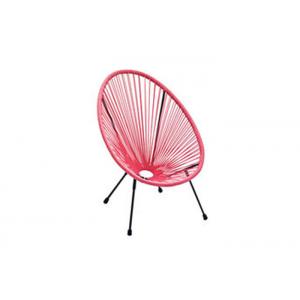 Multicolor Rattan Steel Chair , Stackable Rattan Garden Chairs 10kg