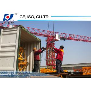China 60m Jib QTP6020 Flat Top Tower Crane Price for Heavy Equipment Construction supplier