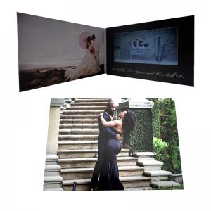 Customized Digital Video Book Wedding Greeting Card 7 Inch IPS Lcd Video Gift Brochure MEMORIES