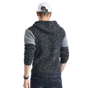 Fashion Oversized High Neck Pullover Sweater Hoodies Mens Nylon Cotton