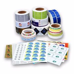 China Water Resistant Vinyl Business Stickers Logo Printed With Paper / Pvc / Pet Material supplier