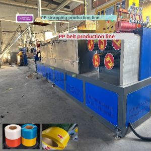 China PP Strap Making Machine 5mm Single/Twin Screw PP Strap Production Line with PLC Control System wholesale