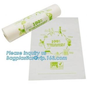 Eco-friendly compostable LDPE transparent frozen flat food bags on roll, Biodegradable Plastic T Shirt Food Bag Composta